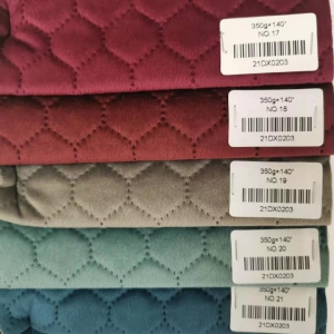 Square pattern Embossed Sofa Fabric